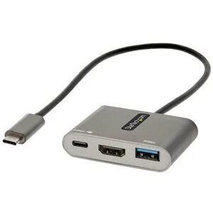 StarTech.com USB-C Multiport Adapter, 100W PD Pass-Through, USB 3.0 Hub 5Gbps (1xType-C/1xA)