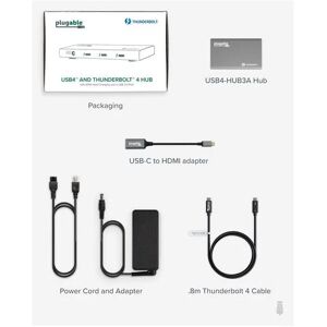 Plugable 5-in-1 Thunderbolt 4 and USB4 Hub