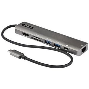 StarTech.com USB-C Multiport Adapter - 1C/2A/HDMI/GBE/SD/uSD/100W PD