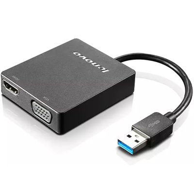 Lenovo Universal USB 3.0 to VGA/HDMI Adapter Lenovo Universal USB 3.0 to VGA/HDMI Adapter