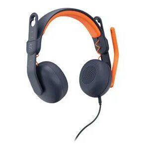 Logitech Zone Learn EDU On-Ear 3.5mm Headset - Black/Orange Logitech Zone Learn EDU On-Ear 3.5mm Headset - Black/Orange