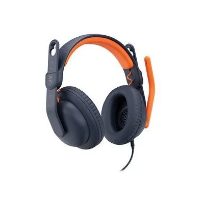 Logitech Zone Learn EDU Over-Ear USB-C Headset - Black/Orange Logitech Zone Learn EDU Over-Ear USB-C Headset - Black/Orange