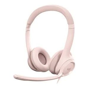 Logitech H390 USB Stereo Headset with Noise-Canceling Mic - Rose