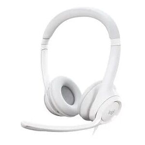 Logitech H390 USB Stereo Headset with Noise-Canceling Mic - Off-White