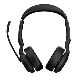 Jabra Evolve2 55 Link380c MS Stereo Wireless Headset with Charging Stand - Black