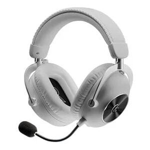 Logitech G PRO X2 LIGHTSPEED Wireless 7.1 Surround Gaming Headset with Detachable Boom Mic - White