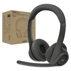 Logitech Zone 305 Wireless Headset for UC with Receiver - Black