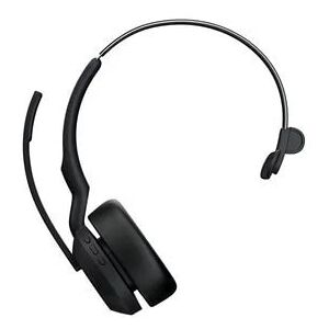 Jabra Evolve2 55 Link380a MS Mono Wireless Headset with Charging Stand - Black