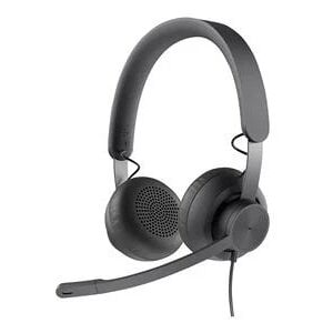 Logitech Zone 750 Wired USB Noise Cancelling On-Ear Headset - Black