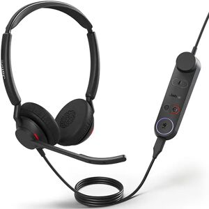 Jabra Engage 50 II USB-A MS Stereo with Engage 50 II Link Wired Headset - Black