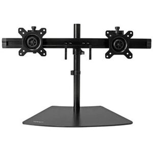 StarTech.com Horizontal Dual-Monitor Stand - For up to 24 inch Monitors - Black