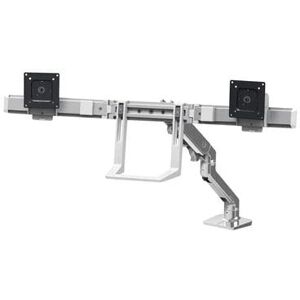 Ergotron HX DESK DUAL MONITOR ARM, Polished Aluminum