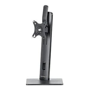 StarTech.com Free Standing Single Monitor Mount - Height Adjustable Monitor Stand - For VESA Mount Displays up to 32" (15lb/7kg) - Ergonomic Monitor Stand for Desk - Tilt/Swivel/Rotate