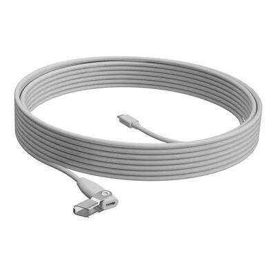 Logitech Rally Mic Pod Extension Cable - White Logitech Rally Mic Pod Extension Cable - White