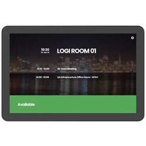 Logitech TAP Scheduler Purpose-Built Scheduling Panel for Meeting Rooms - Graphite