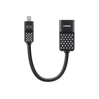 Belkin Mini DisplayPort to HDMI Adapter, 4k - adapter - DisplayPort / HDMI - 5 in Belkin Mini DisplayPort to HDMI Adapter, 4k - adapter - DisplayPort / HDMI - 5 in