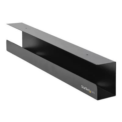 StarTech.com Under Desk Cable Management Tray - Office/Standing Desk Cable Tray Organizer - Desk/Table Mount Holder for Cords/Wire/Power Strip - Computer Cable Manager - 23-1/2"L x 4-1/2"D StarTech.com Under Desk Cable Management Tray - Office/Standing Desk Cable Tray Organizer - Desk/Table Mount Holder for Cords/Wire/Power Strip - Computer Cable Manager - 23-1/2"L x 4-1/2"D