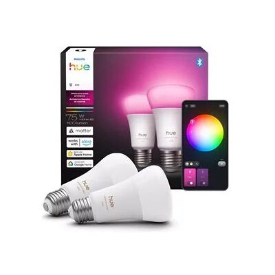 Philips Hue 75W White and Color A19 E26 Bulb, 2-Pack Philips Hue 75W White and Color A19 E26 Bulb, 2-Pack