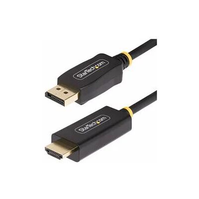 StarTech.com 3.3ft (1m) DisplayPort to HDMI Adapter Cable, 4K 60Hz with HDR, DP to HDMI 2.0b, Active Video Converter, DisplayPort Desktop to HDMI Monitor StarTech.com 3.3ft (1m) DisplayPort to HDMI Adapter Cable, 4K 60Hz with HDR, DP to HDMI 2.0b, Active Video Converter, DisplayPort Desktop to HDMI Monitor