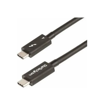 StarTech.com Thunderbolt 4 Universal Cable with 100W Power Delivery, 1.6 ft - Black StarTech.com Thunderbolt 4 Universal Cable with 100W Power Delivery, 1.6 ft - Black