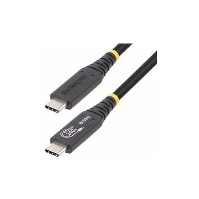 StarTech.com 50cm (1.6ft) USB4 Cable, USB-IF Certified USB-C Cable, 40Gbps, 240W Power Delivery PD 3.1 EPR, 8K 60Hz, USB Type-C Data Transfer Cable/Cord, Compatible w/Thunderbolt/USB 3.2 Ports StarTech.com 50cm (1.6ft) USB4 Cable, USB-IF Certified USB-C Cable, 40Gbps, 240W Power Delivery PD 3.1 EPR, 8K 60Hz, USB Type-C Data Transfer Cable/Cord, Compatible w/Thunderbolt/USB 3.2 Ports