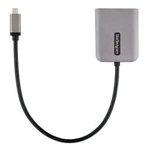 StarTech.com USB-C Dual DisplayPort 1.4 Adapter, USB-C Multi-Monitor MST Hub, 11.8in
