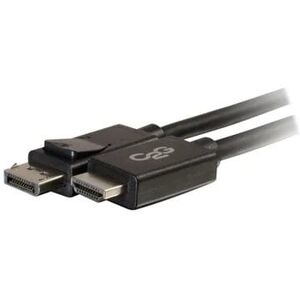 C2G 6ft (1.8m) DisplayPort™ Male to HDMI® Male Adapter Cable - Black