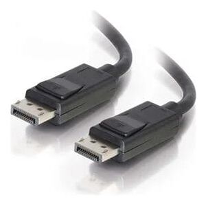 C2G 8K DisplayPort M/M Cable with Latches, 10ft - Black