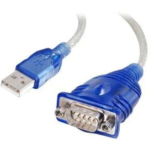 C2G 1.5ft USB to Serial Cable - USB to DB9 Serial RS232 Cable - M/M - serial adapter - USB - RS-232
