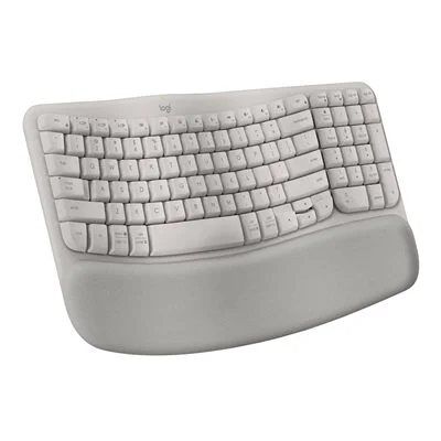 Logitech Wave Keys Wireless Ergonomic Keyboard - Sand Logitech Wave Keys Wireless Ergonomic Keyboard - Sand