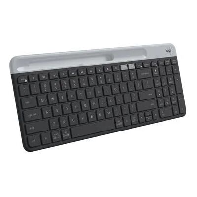 Logitech K585 Slim Multi-Device Wireless Keyboard with Phone Stand - Graphite Logitech K585 Slim Multi-Device Wireless Keyboard with Phone Stand - Graphite