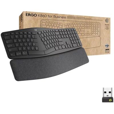 Logitech K860 ERGO Keyboard for Business - Graphite Logitech K860 ERGO Keyboard for Business - Graphite