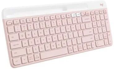 Logitech K585 Slim Multi-Device Wireless Keyboard with Phone Stand - Rose