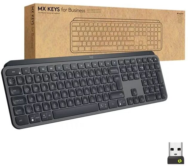 Logitech MX Keys Advanced Wireless Illuminated Keyboard for Business - keyboard - graphite