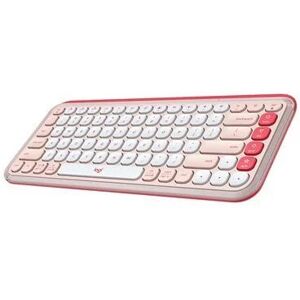 Logitech POP Icon Keys Bluetooth Keyboard - Rose & Off-White