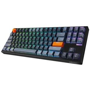Adesso Wired/Wireless/Bluetooth Multi-OS Illuminated Mechanical VIA Compact Keyboard With CoPilot Ai Hotkey