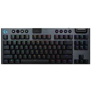 Logitech G G915 X LIGHTSPEED TKL Wireless Mechanical GL Gaming Keyboard with RGB Backlighting, Brown Linear Switch - Black