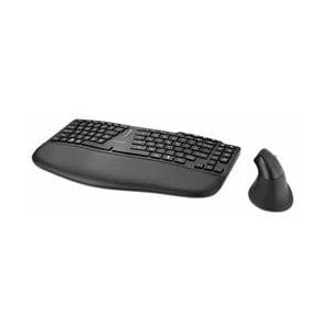 Kensington Pro Fit Ergo KM675 EQ Wireless Keyboard & Mouse Desktop Set - Black