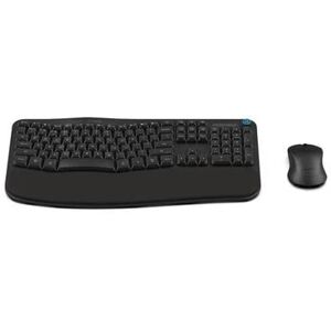 JLab Flow Wireless Ergonomic Keyboard and Mouse Set - Black