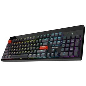 Adesso Wired/Wireless/Bluetooth Multi-OS Illuminated Mechanical VIA Desktop Keyboard With CoPilot Ai Hotkey