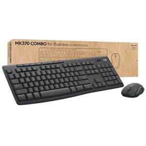 Logitech MK370 Wireless Keyboard & Mouse Combo for Business, Brown Box - Graphite