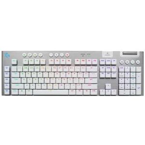 Logitech G G915 X LIGHTSPEED Full-Size Wireless Mechanical GL Gaming Keyboard with RGB Backlighting, Brown Tactile Switch - White