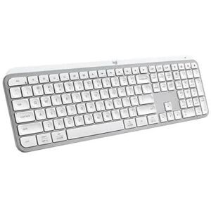 Logitech MX Keys S Wireless Keyboard with Backlit Keys - Pale Grey