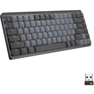 Logitech MX Mechanical Mini Minimalist Wireless Illuminated Keyboard (Tactile Quiet) (Graphite) - Retail Box