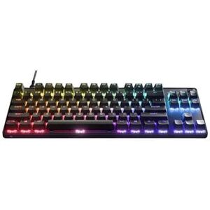 SteelSeries Apex 9 TKL Wired OptiPoint Adjustable Actuation Switch Gaming Keyboard with RGB Lighting - Black