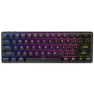SteelSeries Apex Pro Mini 60% Wireless Mechanical OmniPoint Adjustable Actuation Switch Gaming Keyboard with RGB Backlighting - Black