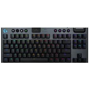 Logitech G G915 X LIGHTSPEED TKL Wireless Mechanical GL Gaming Keyboard with RGB Backlighting, Brown Clicky Switch - Black