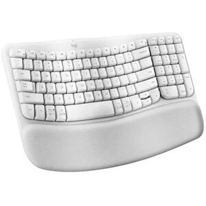 Logitech Wave Keys Wireless Ergonomic Keyboard - Off-White