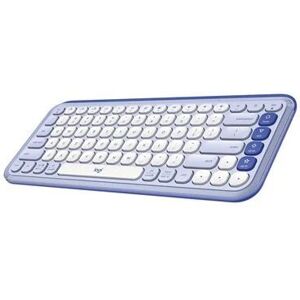 Logitech POP Icon Keys Bluetooth Keyboard - Lilac & Off-White