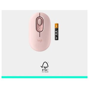 Logitech POP Wireless Mouse with Customizable Emoji - Rose